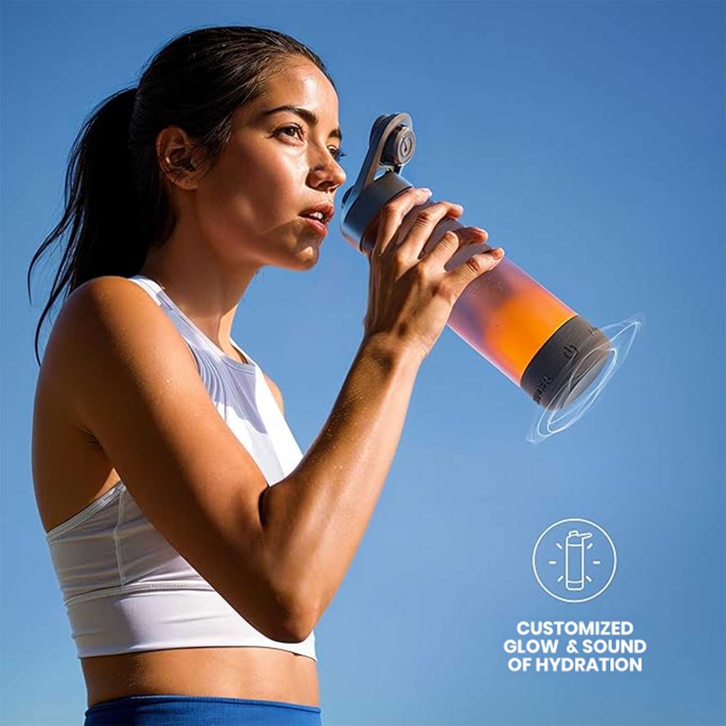 Smart Water Bottle Chug Lid Volga+ with Mobile App Connectivity