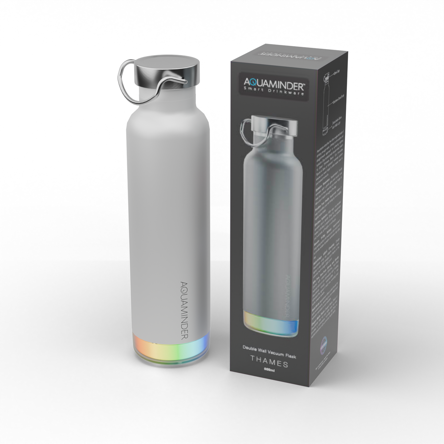 Stainless Steel Double Wall Smart Water Bottle ,SS 304 Material 600 ml Thames