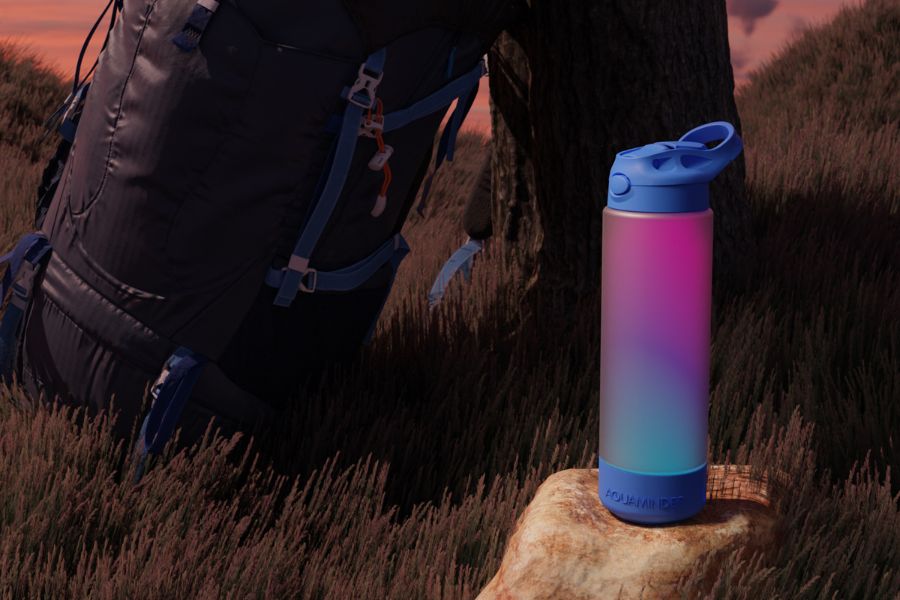Aquaminder: A Water Bottle That Helps You Drink More - AQUAMINDER