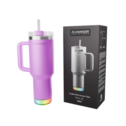 Stainless steel water bottle with reminder