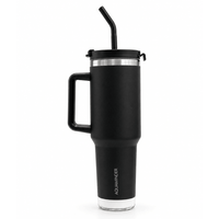 Nile Prime+ Smart Reminder Led Vacuum Tumbler | 1200ML | Black - AQUAMINDER