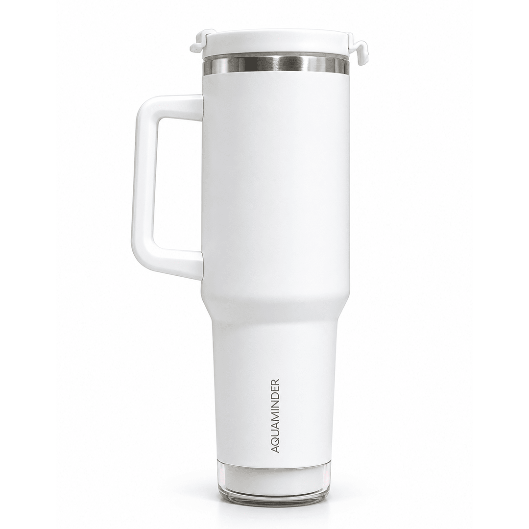 Nile Prime+ Smart Reminder Led Vacuum Tumbler | 1200ML | White