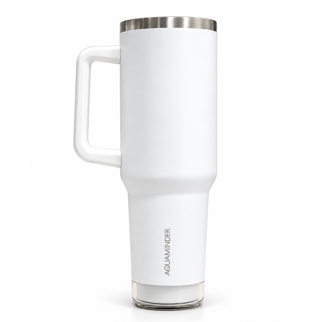 Nile Prime+ Smart Reminder Led Vacuum Tumbler | 1200ML | White