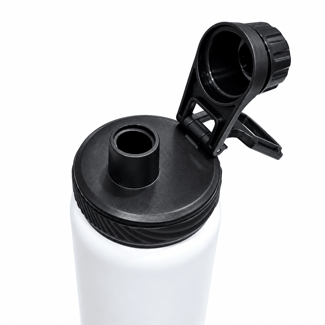 Personalised Rhine+ Smart Hydration Bottle | 800ML | White - AQUAMINDER