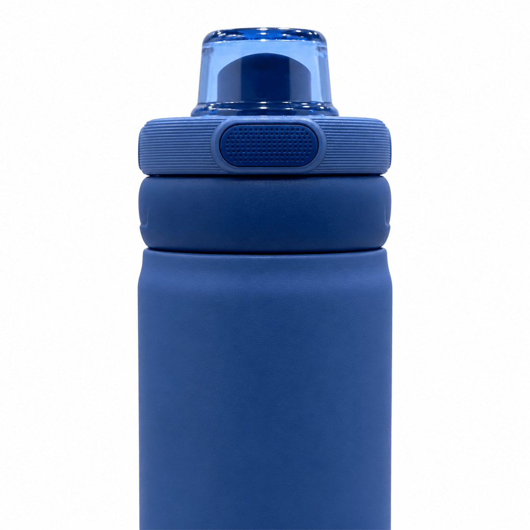 Personalised Rio Prime+ Smart Reminder Beep & Glow Vacuum Bottle with Chug Cap | 700 ml | Hot & Cold Retention | 15-Day Battery | Blue - COD Not Applicable - AQUAMINDER