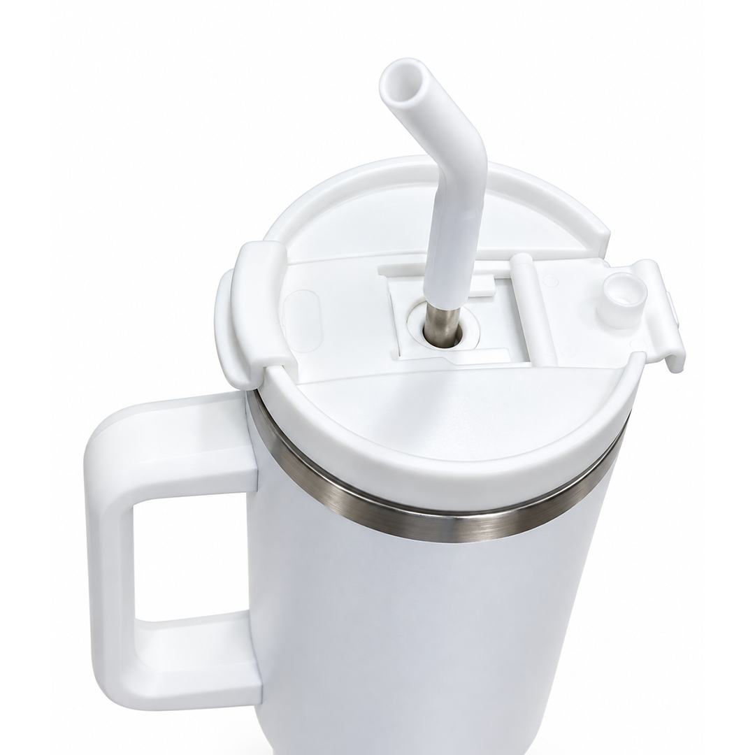 Nile Prime+ Smart Reminder Led Vacuum Tumbler | 1200ML | White
