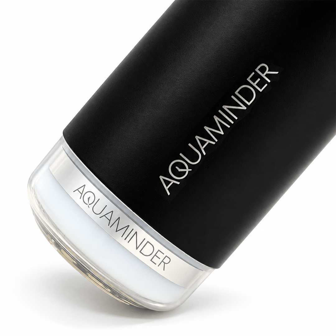 Personalised Rhine+ Smart Hydration Bottle | 800ML | Black - AQUAMINDER