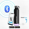 Personalised Thames+ Smart Reminder Led Vacuum Bottle & Aquaminder APP Connectivity | 600 ml | Black - COD Not Applicable