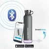 Personalised Thames+ Smart Reminder Led Vacuum Bottle & Aquaminder APP Connectivity | 600 ml | Grey - COD Not Applicable