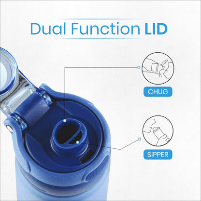 Rio Prime +Smart Water Bottle, 700 ml with Beep & Glow Reminder Double Wall Stainless Steel, Hot & Cold Retention, 15-Day Battery