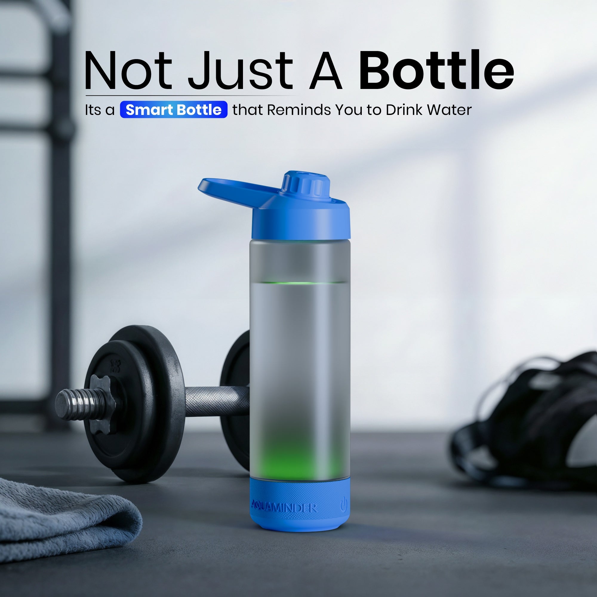 Volga Smart Water Bottle with Chug Lid - AQUAMINDER