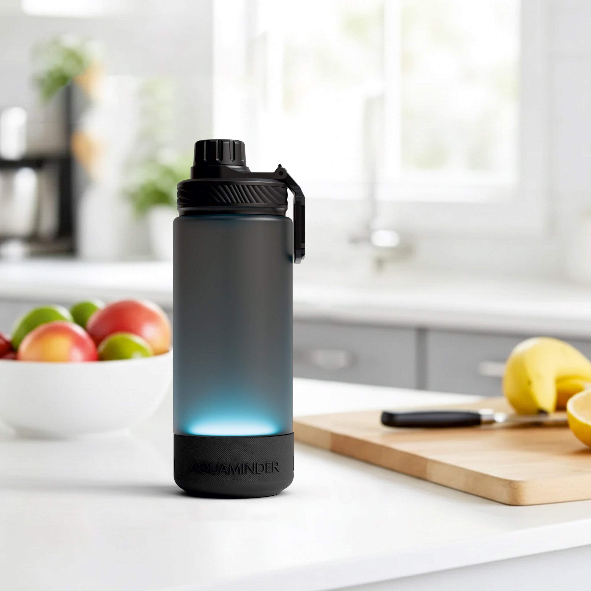 Hudson Smart Water Bottle with Chug Lid 600ml - AQUAMINDER