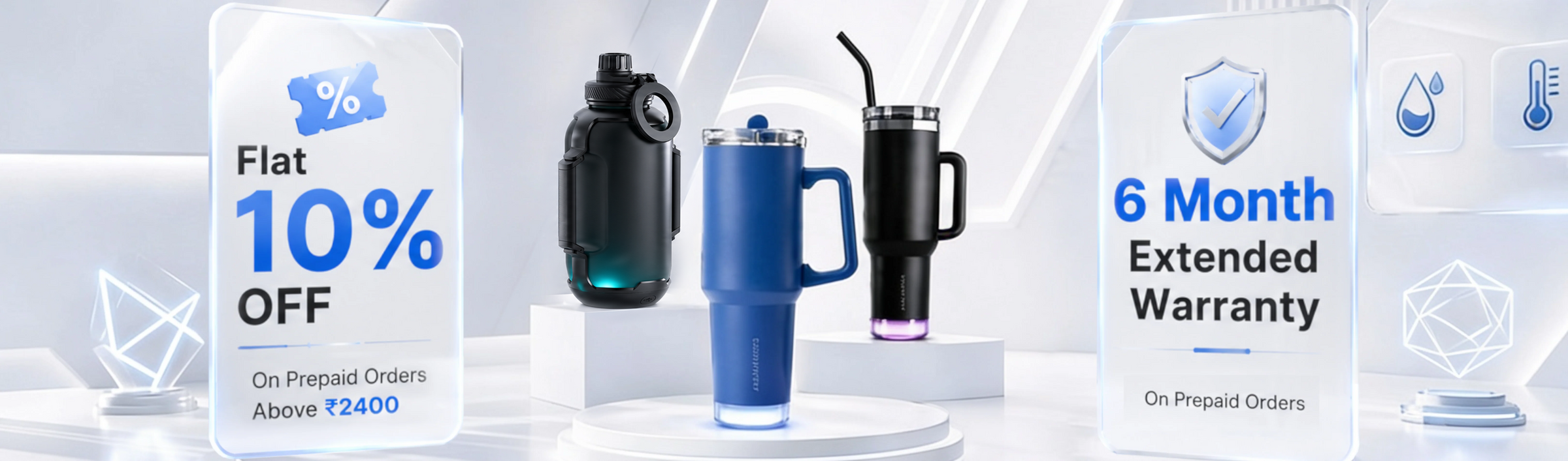 Nile Go+ Smart Tumbler with Sipper Cap Leak Proof 800ml with App ...
