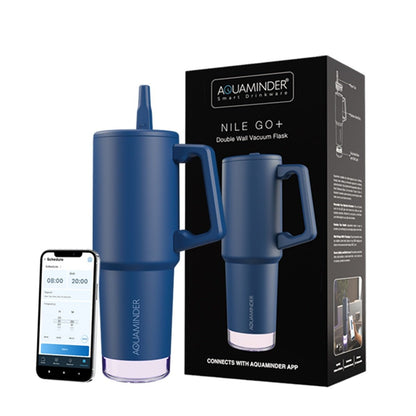 Nile Go+ Smart Tumbler with Sipper Cap Leak Proof 800ml with App Conne ...
