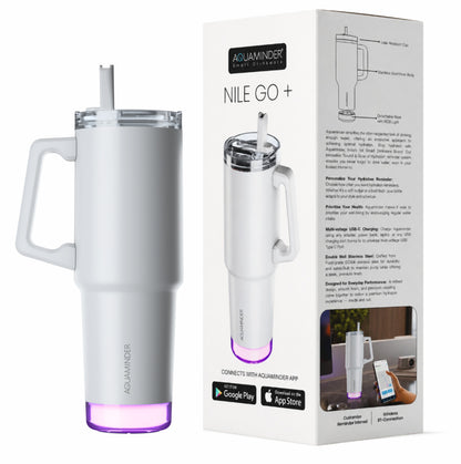 Nile Go+ Smart Tumbler with Sipper Cap Leak Proof 800ml with App Connectivity - AQUAMINDER