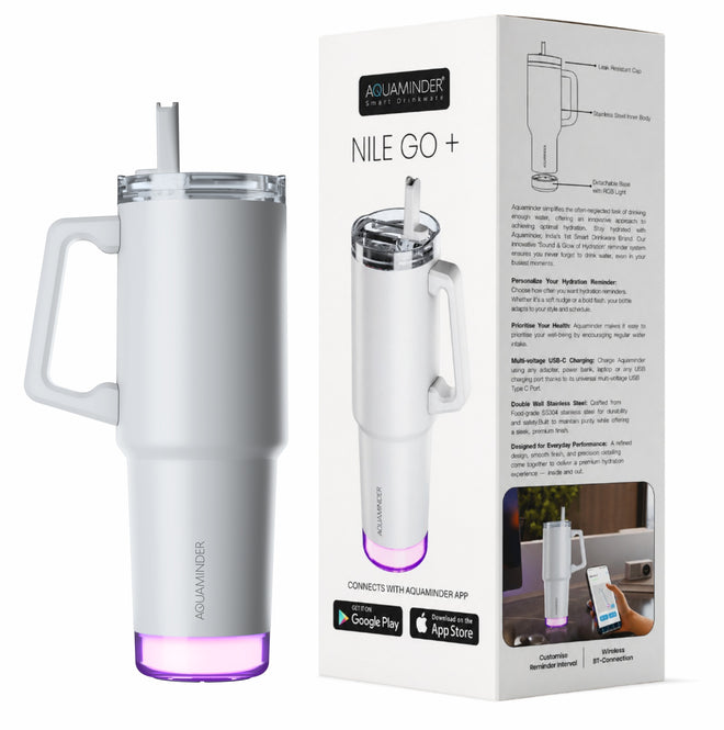 Nile Go+ Smart Tumbler with Sipper Cap Leak Proof 800ml with App ...