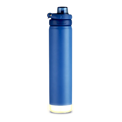 Smart Water Bottle, 800 ml with Beep & Glow Reminder Double Wall Stainless Steel, Hot & Cold Retention, 15-Day Battery