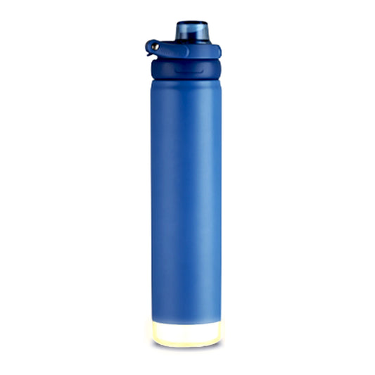 Smart Water Bottle, 800 ml with Beep & Glow Reminder Double Wall Stainless Steel, Hot & Cold Retention, 15-Day Battery