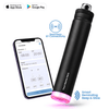 Personalised Rio Prime+ Smart Reminder Beep & Glow Vacuum Bottle with Chug Cap | 700 ml | Hot & Cold Retention | 15-Day Battery | Black - COD Not Applicable - AQUAMINDER