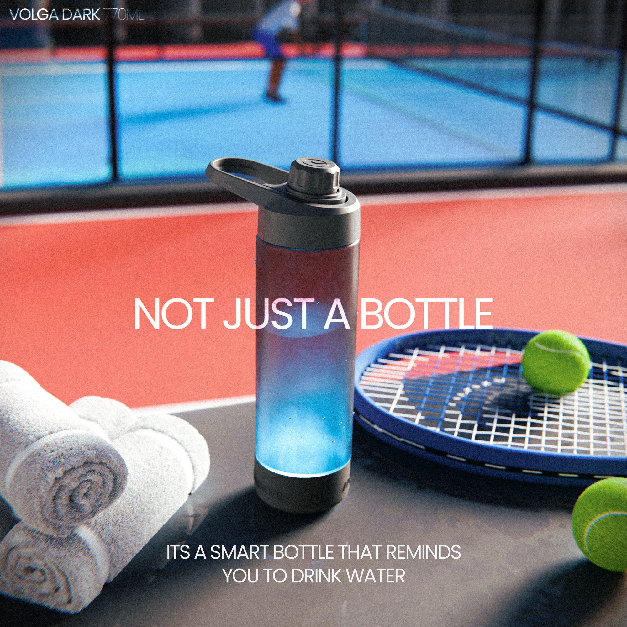 Volga Personalized Smart Water Bottle with Chug Lid for Gifting