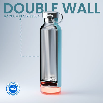 Thames+Smart Water Bottle with App Connectivity ,600 ml ,SS 304 Material