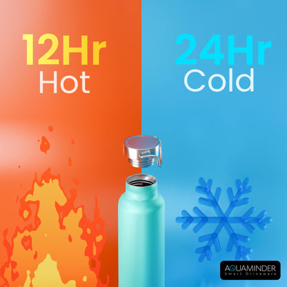 Thames+Smart Water Bottle with App Connectivity ,600 ml ,SS 304 Material