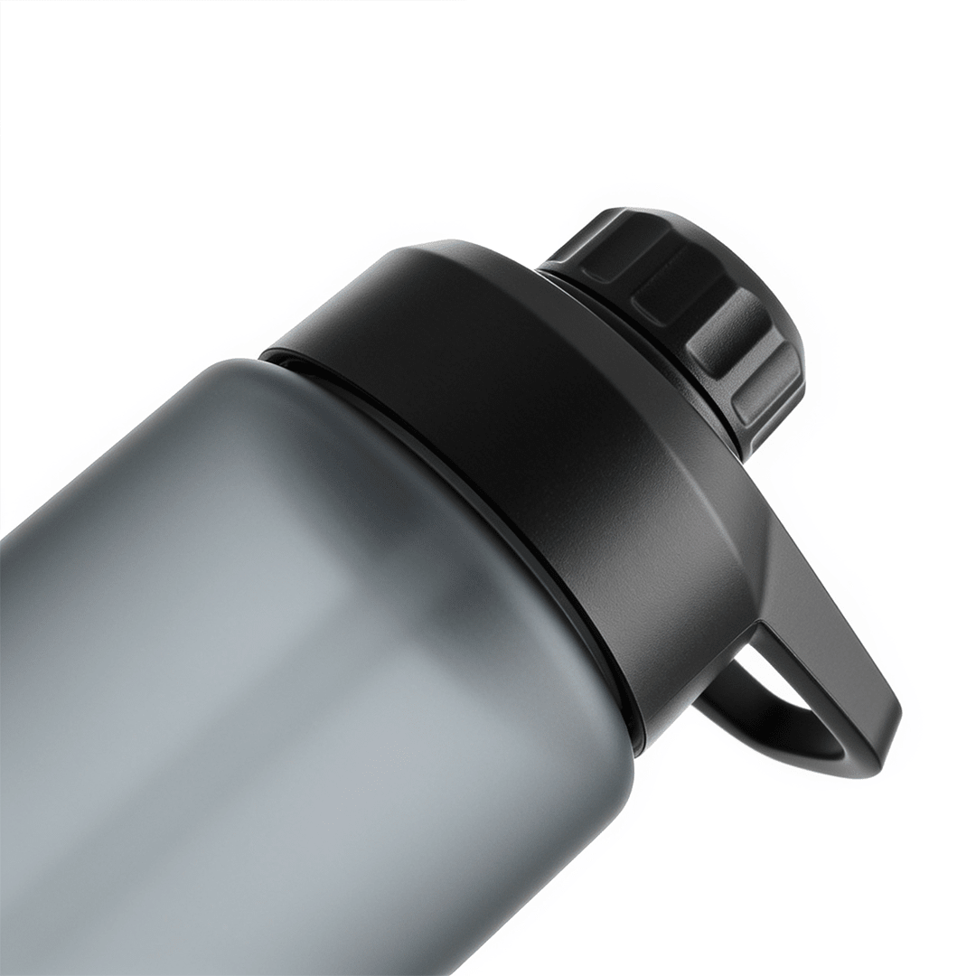 Personalised Volga+ Smart Reminder Led Vacuum Bottle With Chug Lid & Aquaminder APP Connectivity | 770 ml | Black - Cod Not Applicable - AQUAMINDER