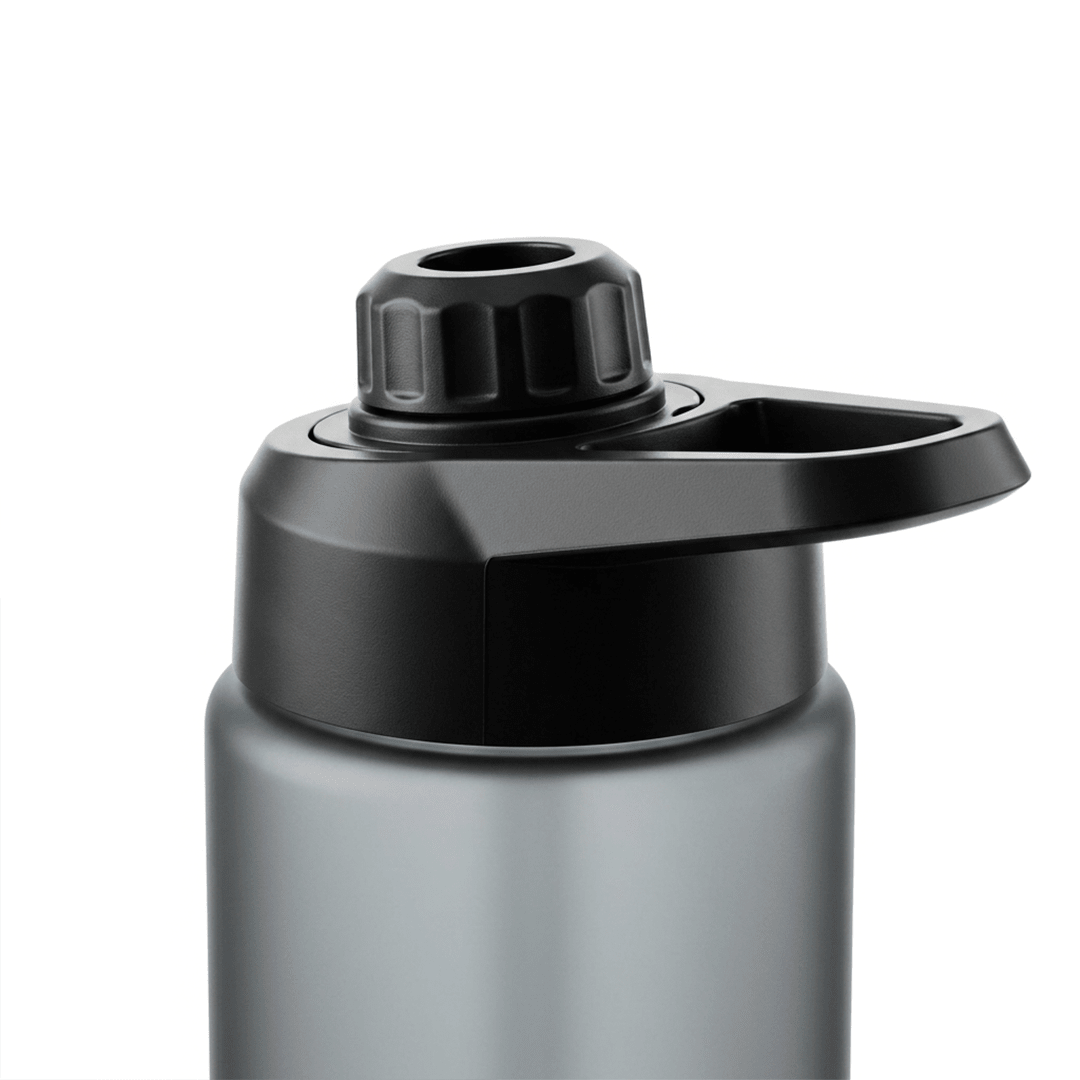 Personalised Volga+ Smart Reminder Led Vacuum Bottle With Chug Lid & Aquaminder APP Connectivity | 770 ml | Black - Cod Not Applicable - AQUAMINDER