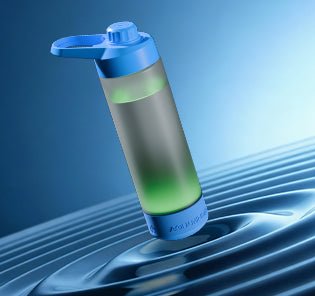 Volga Smart Water Bottle with Chug Lid - AQUAMINDER