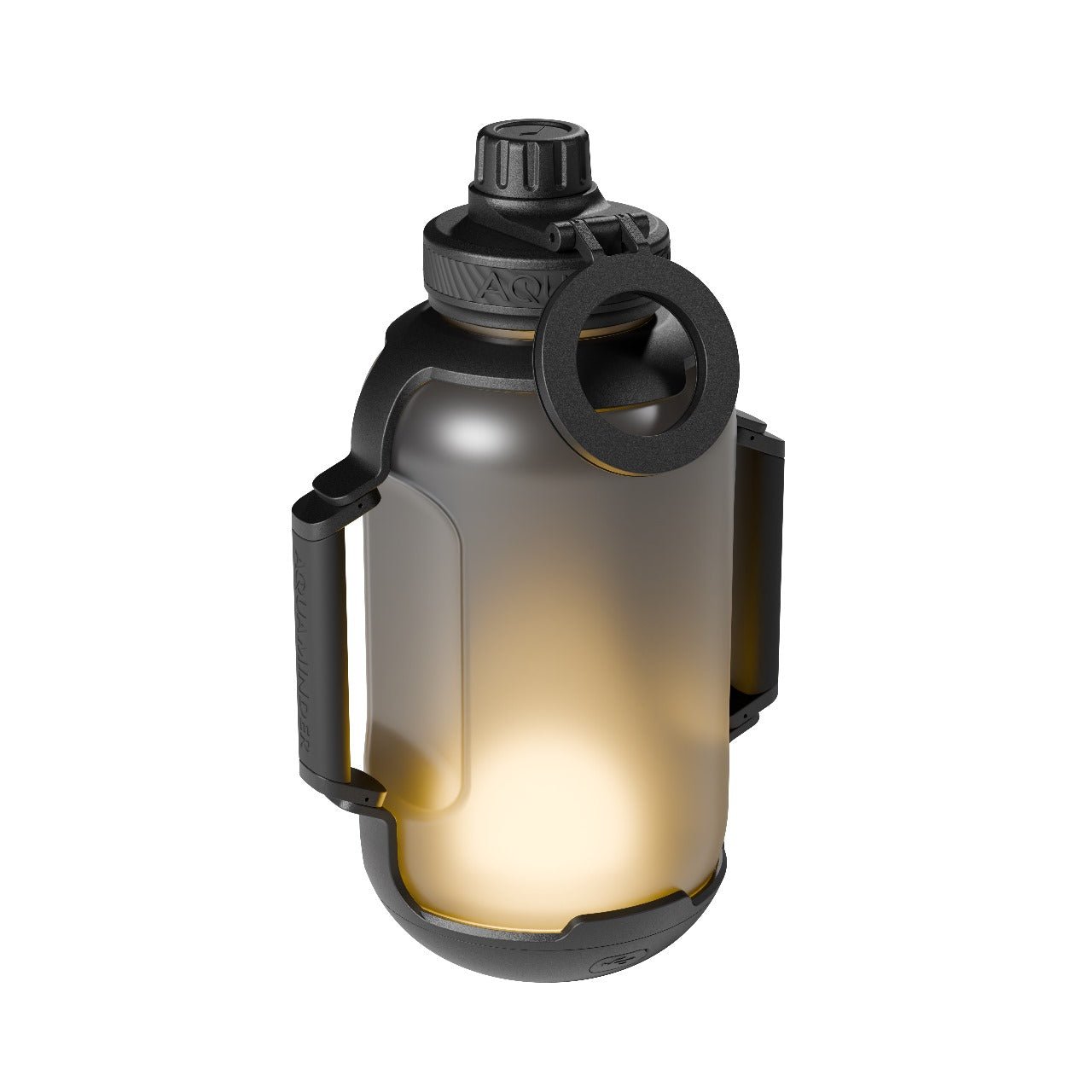 Smart Water Bottle - 1300ml Hydration Tracker with Glow Reminder, Bluetooth App, with Magnetic Phone Holder, Congo Prime+ - AQUAMINDER