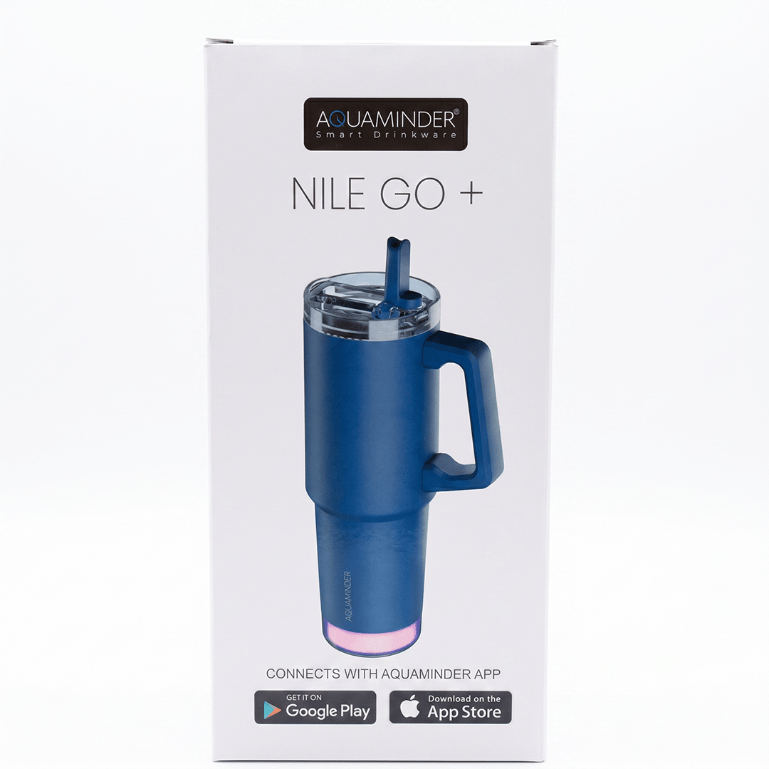 Nile Go+ Smart Tumbler with Sipper Cap Leak Proof 800ml with App Connectivity - AQUAMINDER