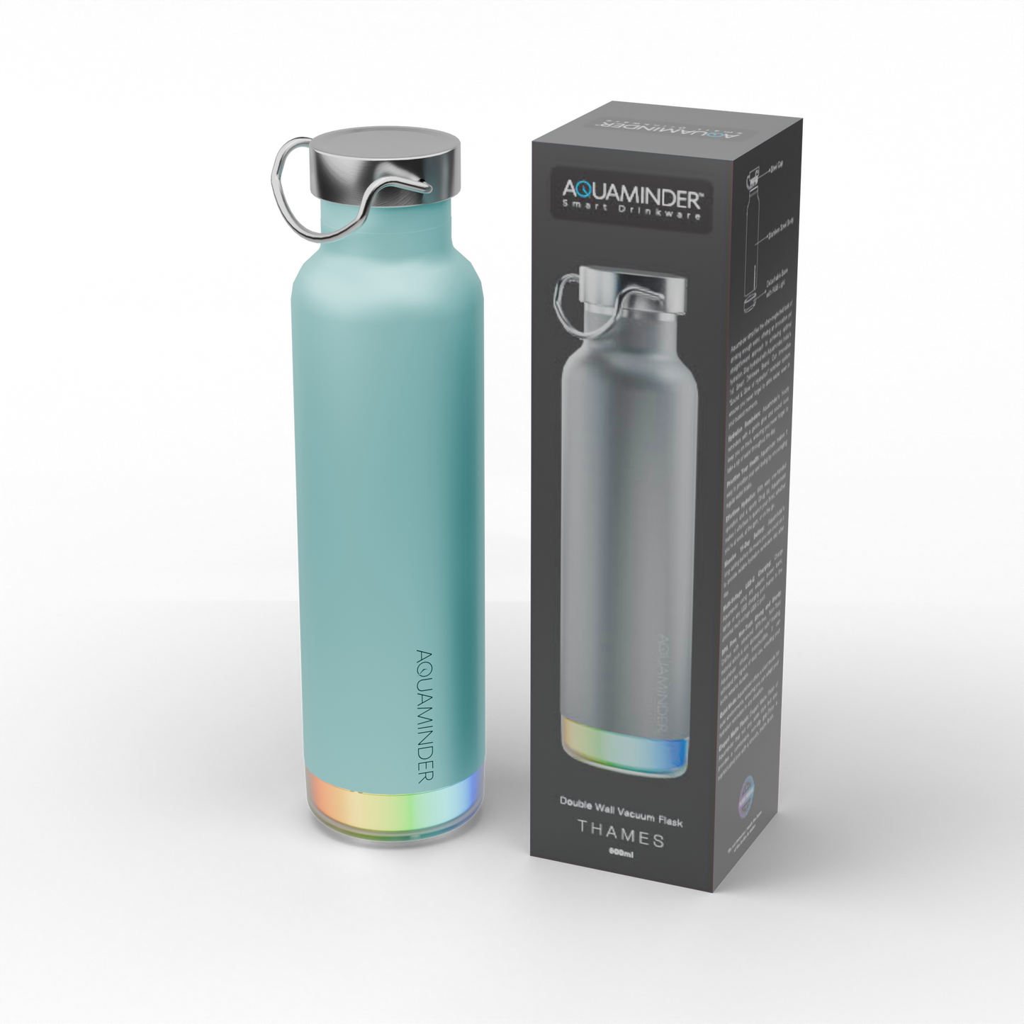 Thames+Smart Water Bottle with App Connectivity ,600 ml ,SS 304 Material