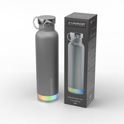 Thames+Smart Water Bottle with App Connectivity ,600 ml ,SS 304 Material