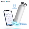 Personalised Thames+ Smart Reminder Led Vacuum Bottle & Aquaminder APP Connectivity | 600 ml | White - COD Not Applicable - AQUAMINDER